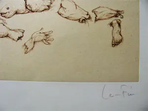 Leonor Fini - VIER MÄDCHEN MIT ZERSTÖRTER PUPPE kopen? Bied vanaf 170!