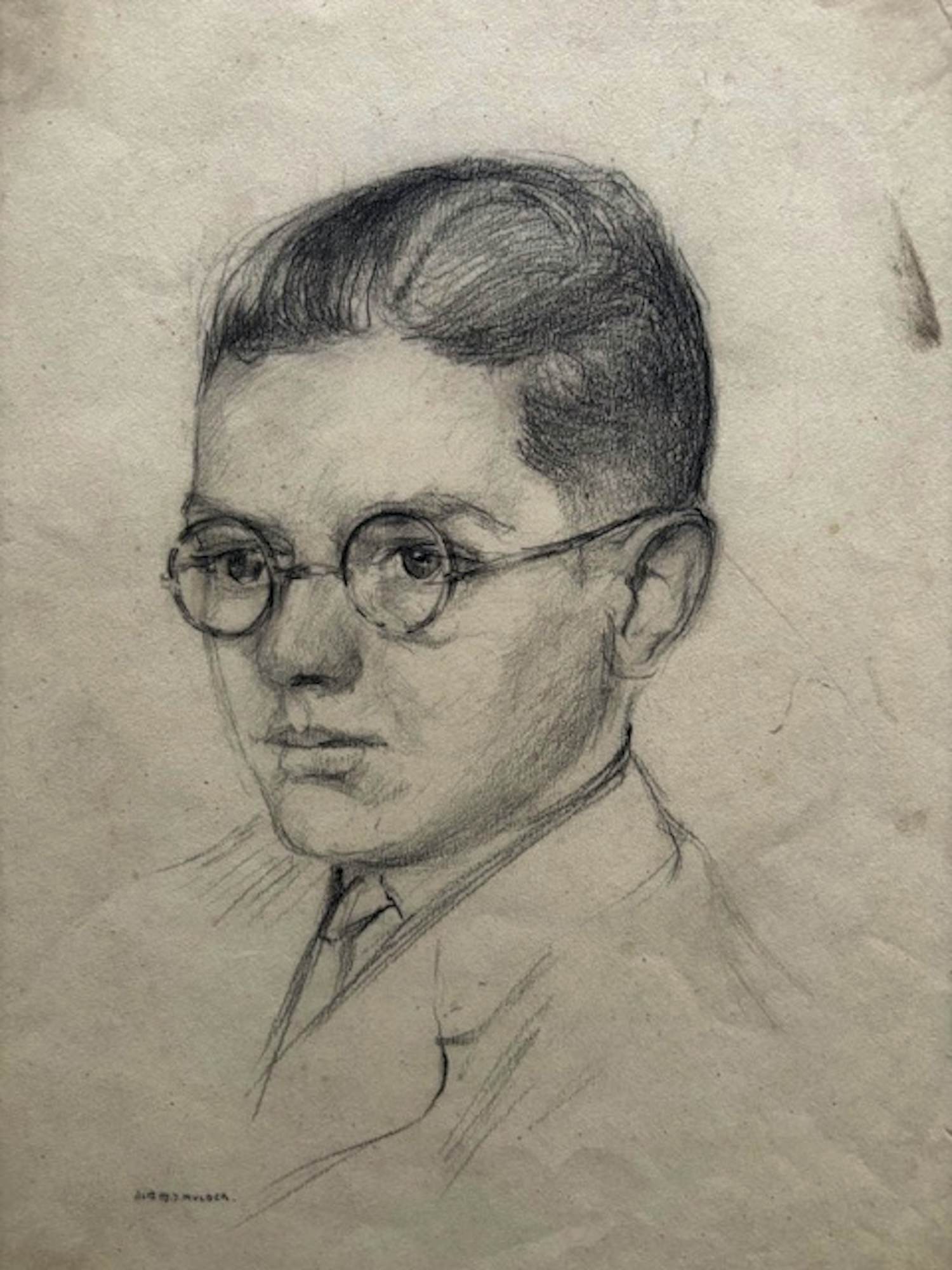 Albert Mulder - Albert BJ Mulder (1889-1987) - portret van een jonge man kopen? Bied vanaf 35!