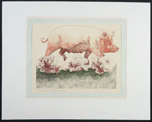 Nic Blans (jr.) - Pentekening, Het feestvarken kopen? Bied vanaf 40!