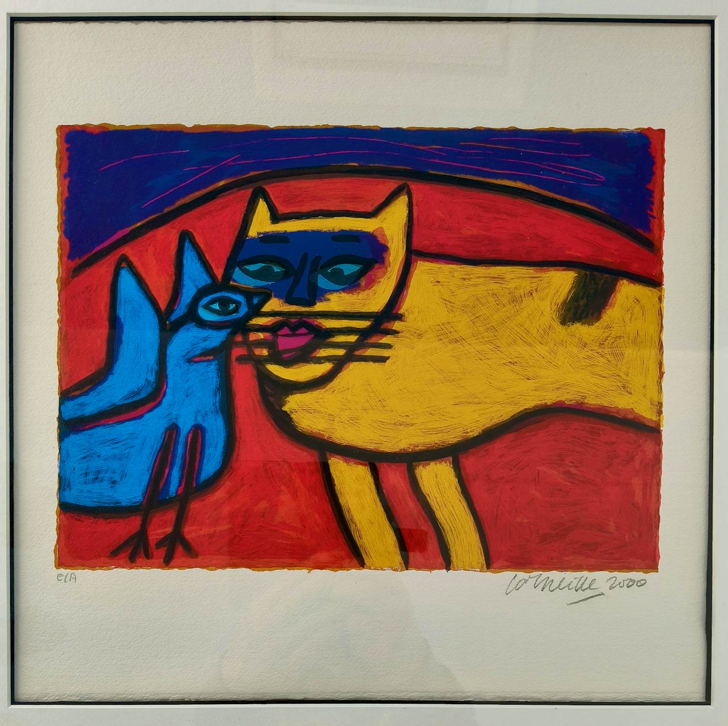 Corneille - Gele kat verkocht voor € 150!