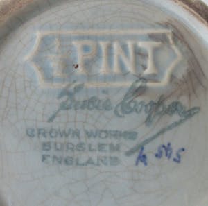 Susie Cooper - Zeldzaam Art Deco 1/2 pint Cacao potje - Crown Works Burslem kopen? Bied vanaf 1!