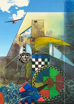 Bob Kemper - Mixed media - Abstract verkocht voor € 85!