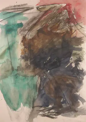 Ger Lataster - Gemengde techniek op papier, Zonder titel - Ingelijst (Groot) kopen? Bied vanaf 400!