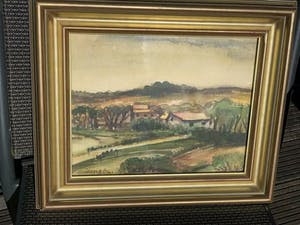 Jacques Mels - aquarel , landschap , ingelijst en handgesigneerd kopen? Bied vanaf 39!