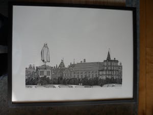 Sees Vlag - Zeefdruk, Plein met beeld van Johan de Witt kopen? Bied vanaf 80!