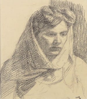 Wim Steijn - Potloodtekening, Portret kopen? Bied vanaf 1!