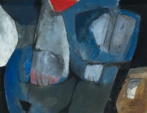 Jos Schimmer - Gouache op papier, Doorbraak - Ingelijst kopen? Bied vanaf 100!