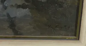 Niet of onleesbaar gesigneerd - Olieverf op doek, Dorpsgezicht - Ingelijst kopen? Bied vanaf 1!