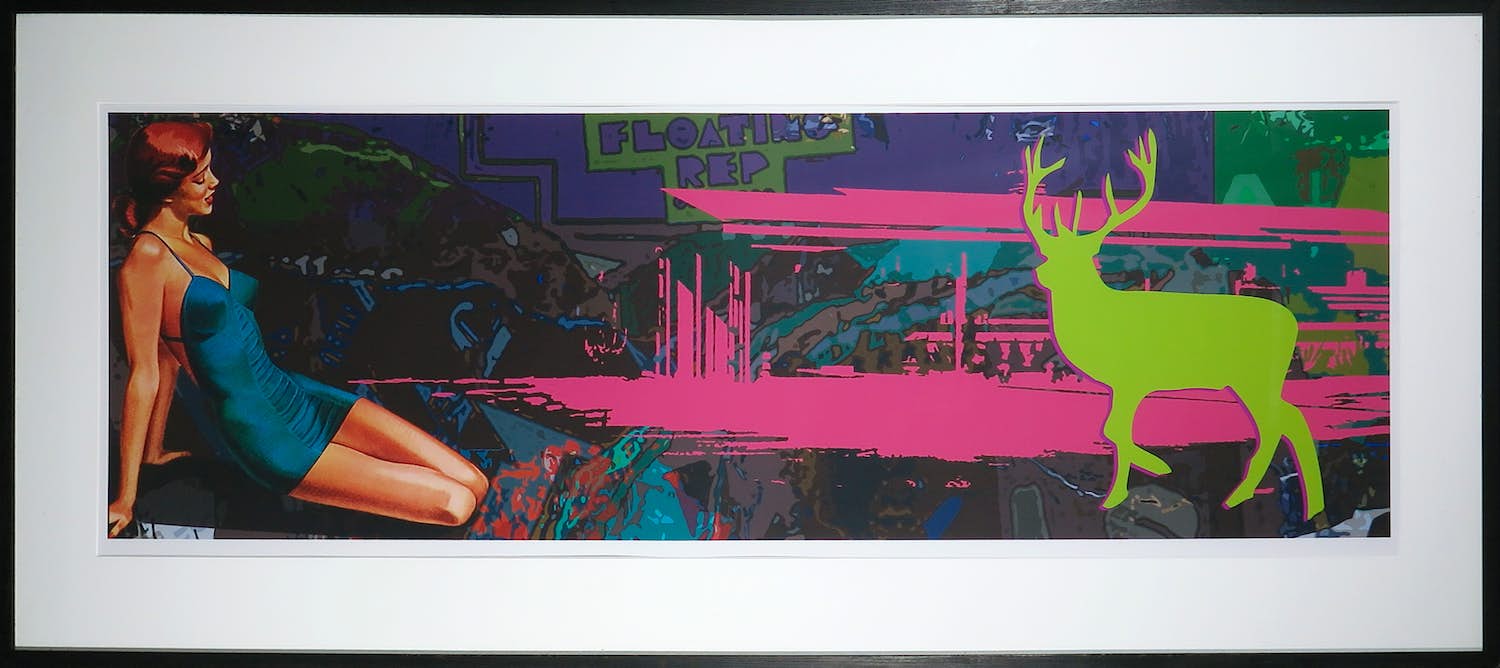 Alfred Degens - Lambdaprint, Oh dear - Ingelijst (Zeer groot) verkocht voor € 35!