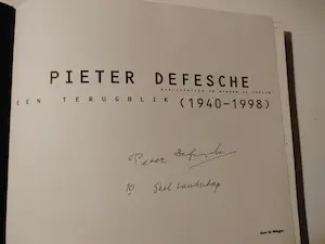 Pieter Defesche - Een terugblik 1940-1998 = Gesigneerd + 4 Catalogi kopen? Bied vanaf 35!