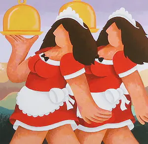 Yvonne Zomerdijk - Zeefdruk, Sweet cherry - Ingelijst kopen? Bied vanaf 50!