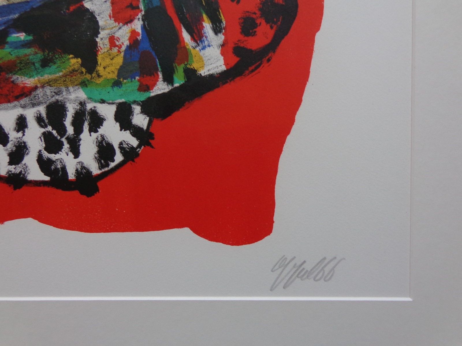 Karel Appel - COBRA-FIGUUR / KLEURLITHO / 103x84cm / KADER / SIG / 1966 kopen? Bied vanaf 725!