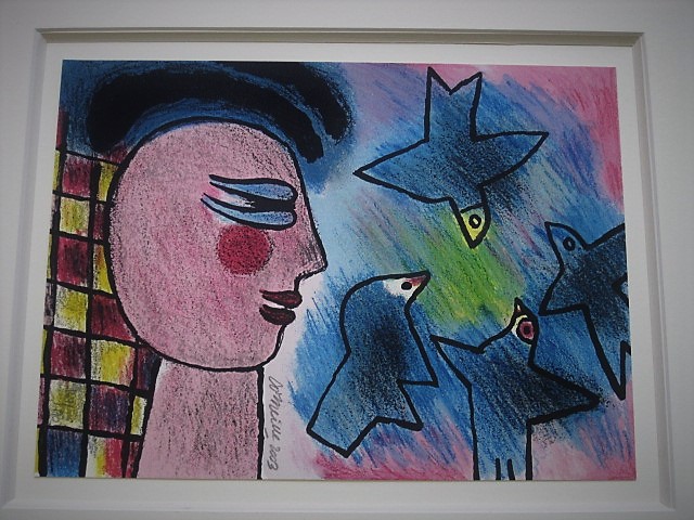 Corneille - Karakteristieke CoBrA Litho "Vrouw met Vogels" gesigneerd - VANAF 1 EURO! kopen? Bied vanaf 1!