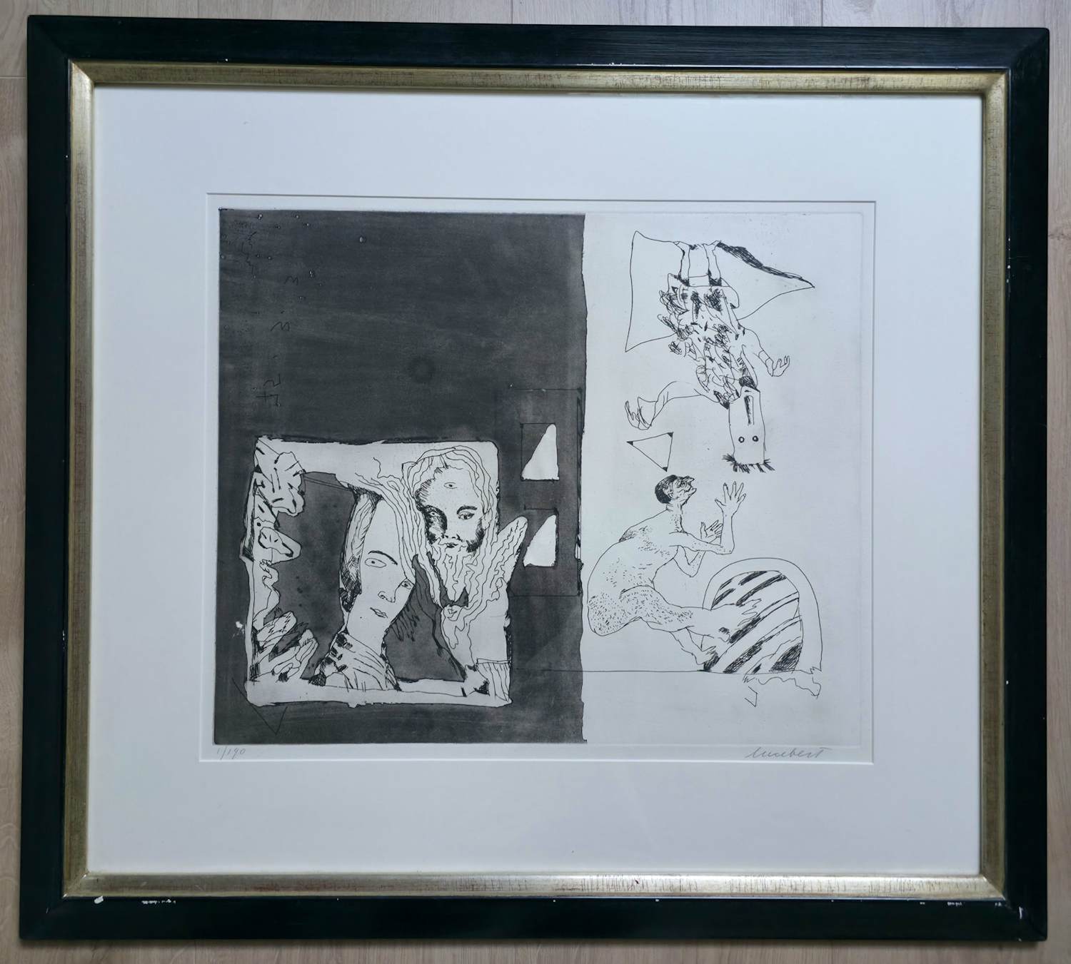 Lucebert - Ets - 1/190 - ingelijst kopen? Bied vanaf 150!