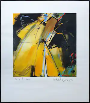 Erik van der Grijn - Abstract III (1985) - Ingelijst verkauft für € 55!