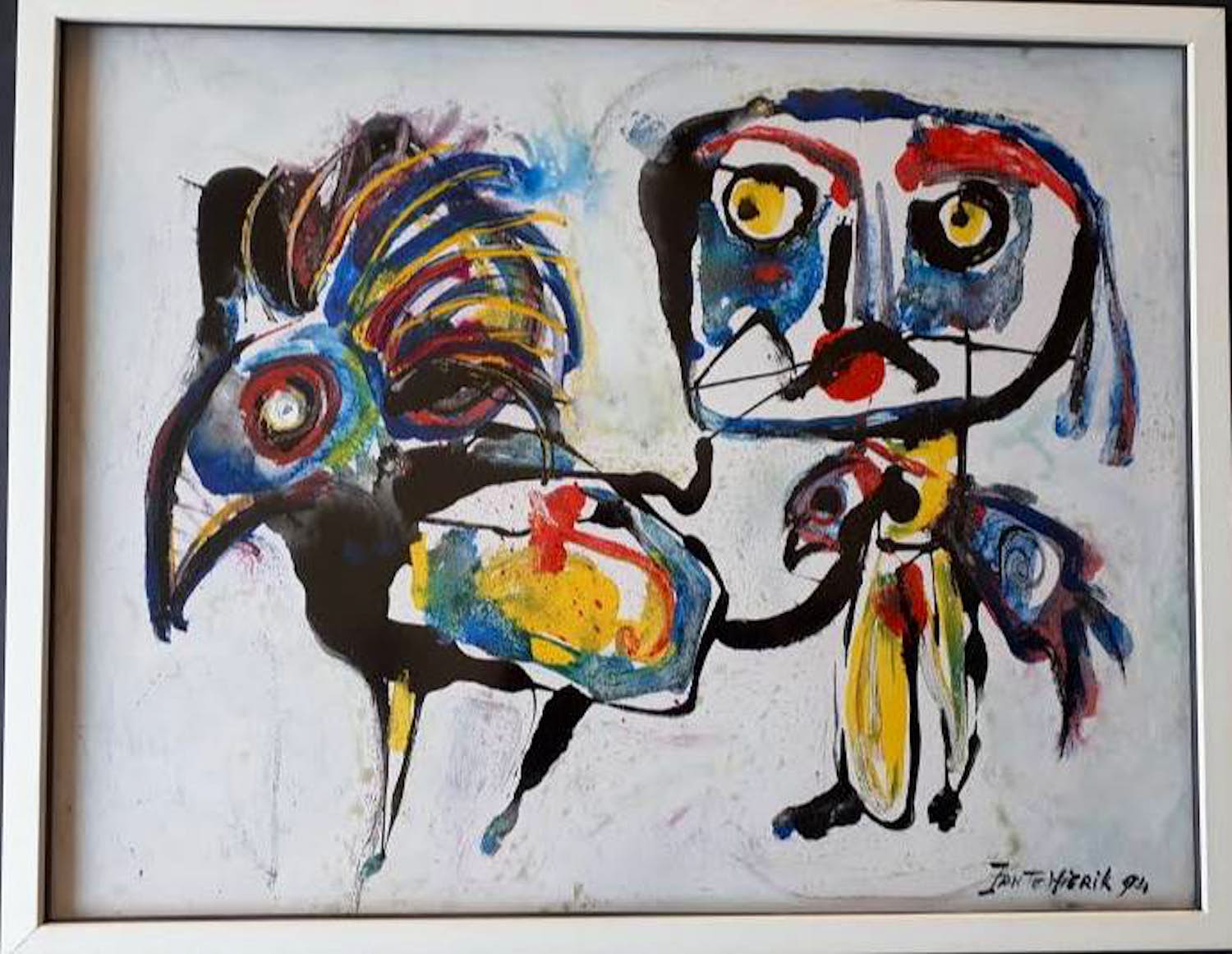 Jan te Wierik - schilderij op board, handgesigneerd en ingelijst kopen? Bied vanaf 1200!