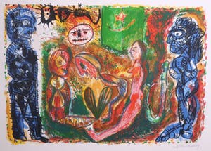 Rik van Iersel - Litho, Z.T. Figuren kopen? Bied vanaf 10!