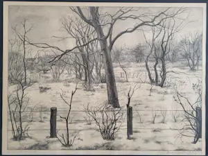 Aart van Dobbenburgh - "sneeuwlandschap". kopen? Bied vanaf 75!