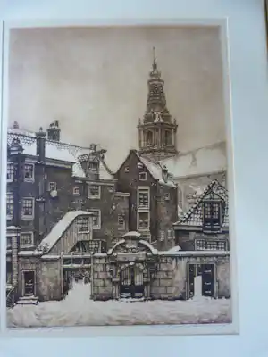 Cornelis Brandenburg - Amsterdam - Zuiderkerk met Poortje verkauft für € 124!