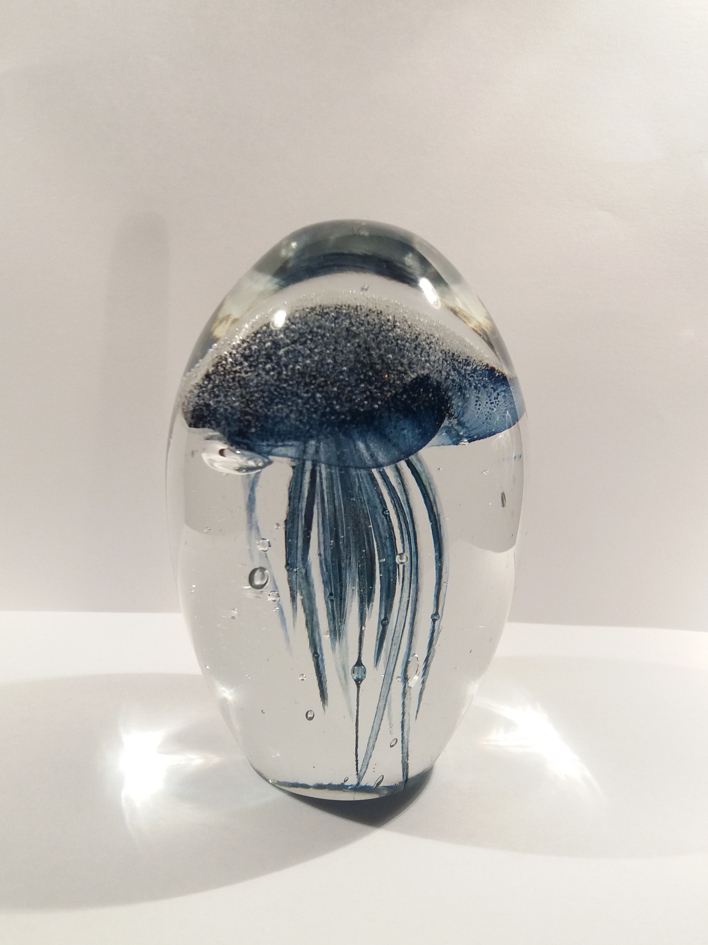 Niet of onleesbaar gesigneerd - 3D jellyfish Presse-papier Glow in the Dark verkocht voor € 1!