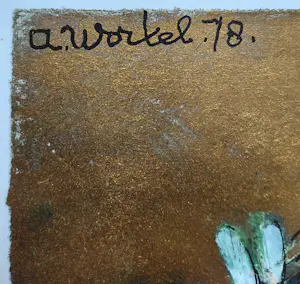 Ans Wortel - Vreemde vogels moeten er ook zijn …., gouache (netjes ingelijst) kopen? Bied vanaf 250!