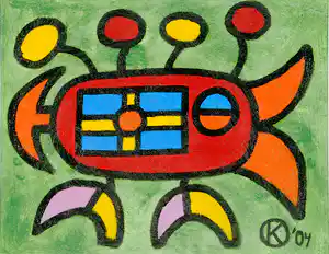 Karen van Noort - Kleurvogel Cora verkocht voor € 35!