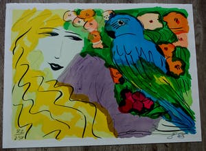 Walasse Ting - Litho: Venus and ara - 1988 kopen? Bied vanaf 650!