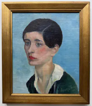 Jannetje Prins - Olieverf op doek | 'Portret van een jonge vrouw' | 1932 kopen? Bied vanaf 250!