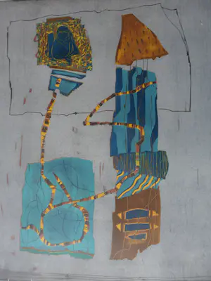 Willy van der Duyn - Houtsnede. Titel, "Traan van de aap". kopen? Bied vanaf 40!