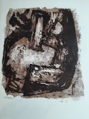 Buy Wim Motz - Litho, Abstract? Bid from 30!