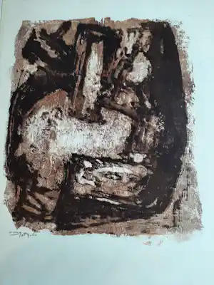 Wim Motz - Litho, Abstract kopen? Bied vanaf 30!