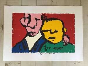 Herman Brood - Herman Brood - Originele handgesigneerde zeefdruk - For Ever kopen? Bied vanaf 300!