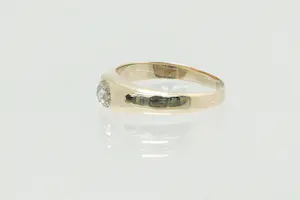 66 - Vintage14krt gouden solitair ring met ca 0.15ct roos geslepen diamant kopen? Bied vanaf 120!
