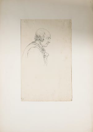 Niet of onleesbaar gesigneerd - Tekening, Portret van een oude man kopen? Bied vanaf 1!