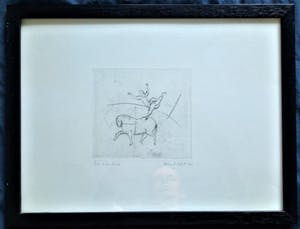 Friso ten Holt - Ets - Circus Acrobaat op Paard - Gesigneerd en Genummerd - 1954 kopen? Bied vanaf 25!