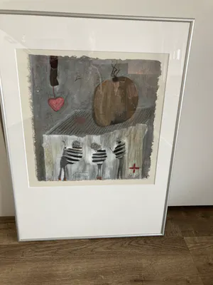 Liesbeth Rahder - Zeefdruk op geschept papier z.t. kopen? Bied vanaf 70!