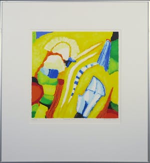 Saskia Bremer - Zeefdruk, New age a.3- Ingelijst kopen? Bied vanaf 1!