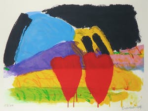 Jan Cremer - Zeefdruk, Tulpen 03 - Ingelijst (Groot) kopen? Bied vanaf 150!