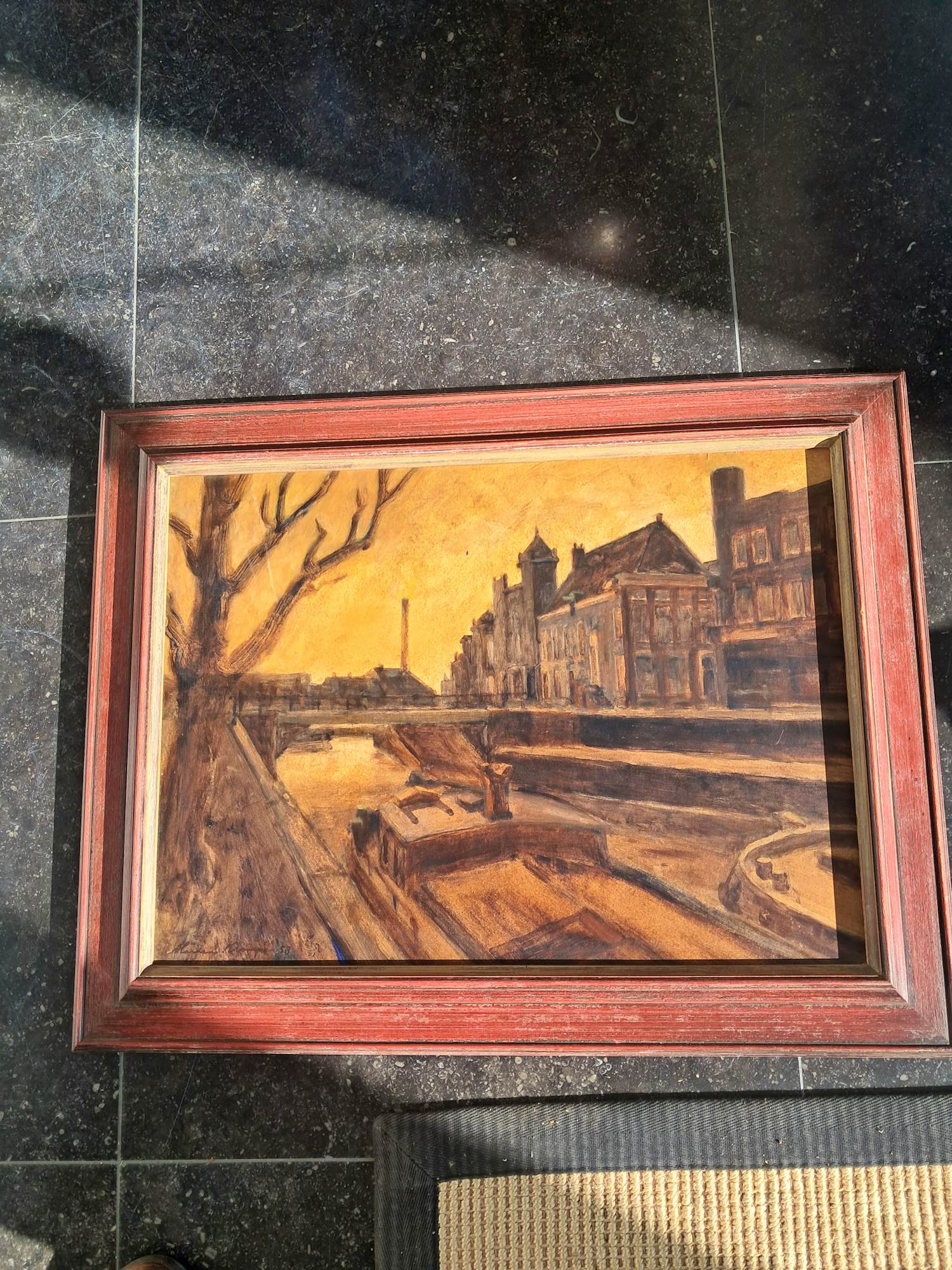 Marten Klompien - Groningen Ebbingebrug. kopen? Bied vanaf 850!