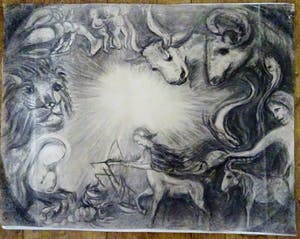 Niet of onleesbaar gesigneerd - mystieke wereld kopen? Bied vanaf 1!