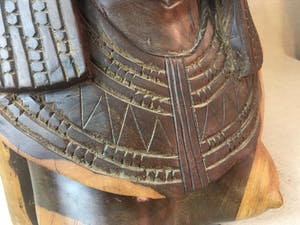 Niet of onleesbaar gesigneerd - Borstbeeld, Massai-vrouw kopen? Bied vanaf 10!