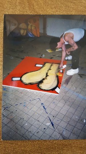Herman Brood - Groot schilderij 140 bij 120 cm + Cert. HBM + Foto`s + Verslag avond kopen? Bied vanaf 3500!