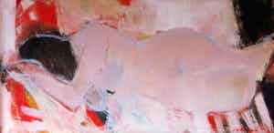 Jan Tullemans - Liggend vrouwelijk naakt verkocht voor € 975!