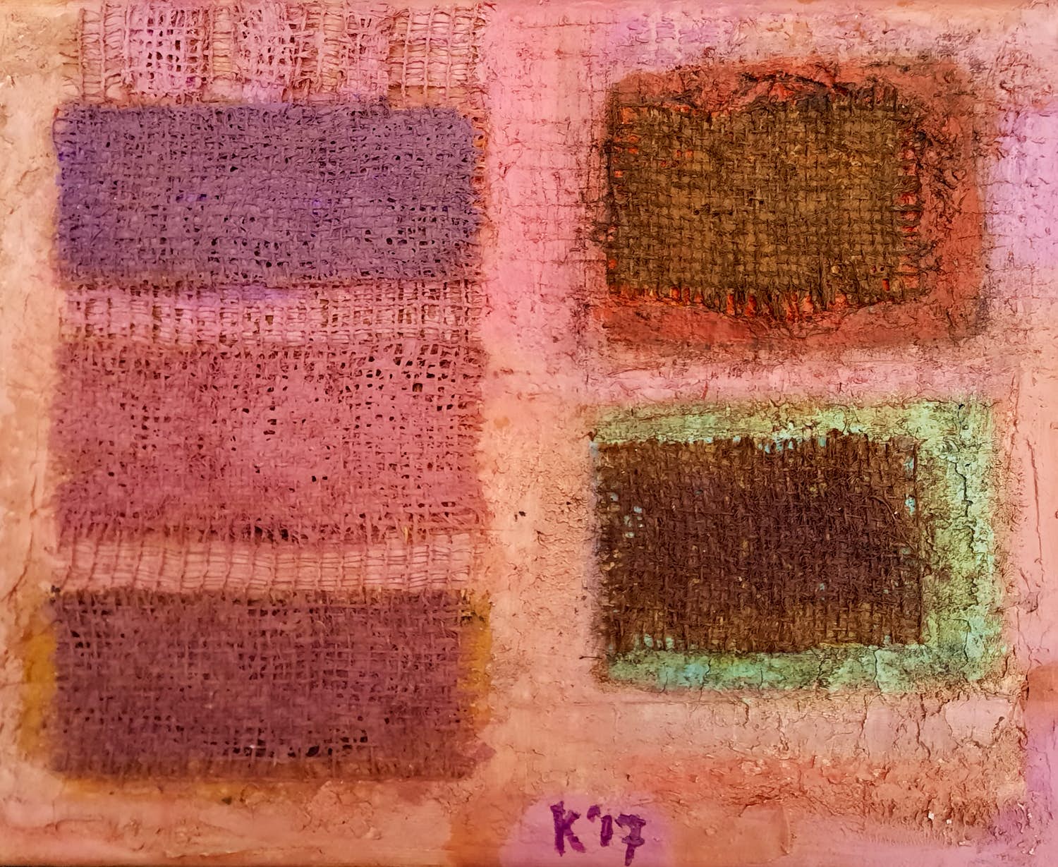 Karen van Noort - Orange & Blue verkocht voor € 80!