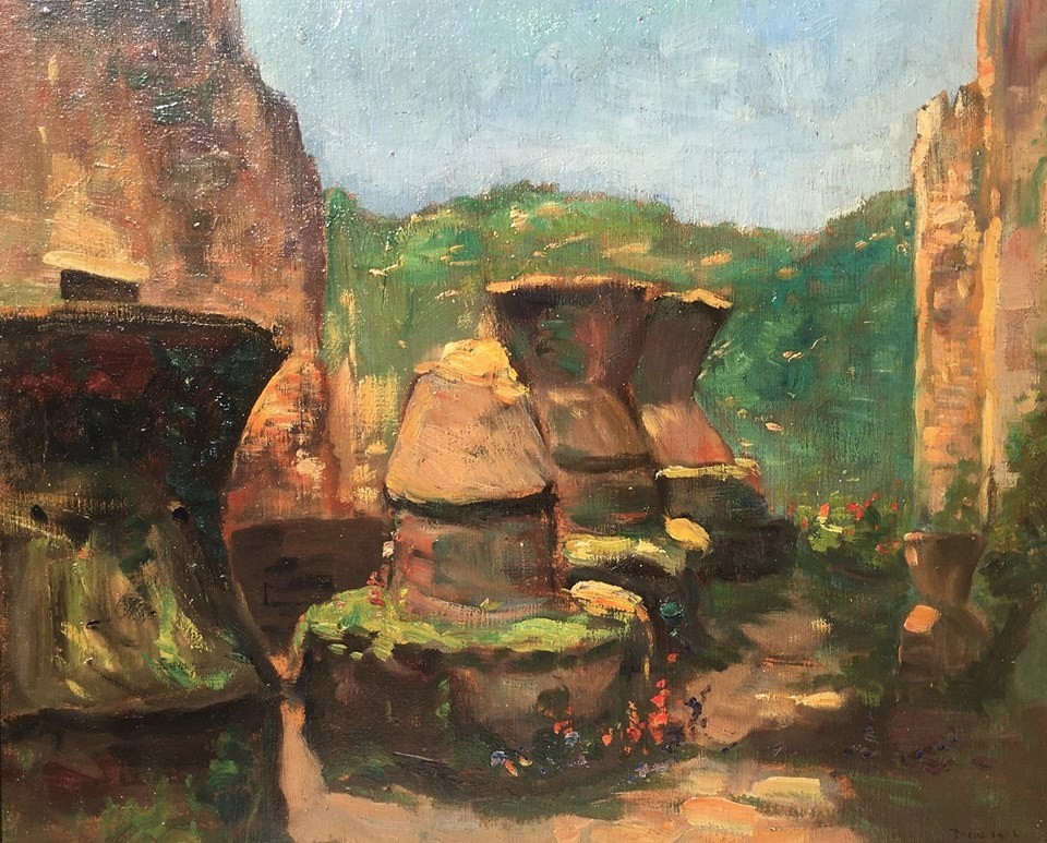 Niet of onleesbaar gesigneerd - Mysterieus Landschap  kopen? Bied vanaf 1!