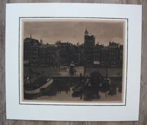 Willem Witsen - Gezicht op het Damrak, hand gesigneerde aquatint/ ets kopen? Bied vanaf 275!