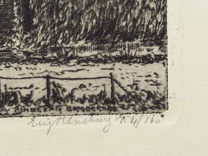 Eugene Rensburg - Ruïne van Brederode - Ets kopen? Bied vanaf 45!