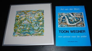 Toon Wegner - Augustus - kleurenlitho - extra tentoonstellingsgids kopen? Bied vanaf 30!