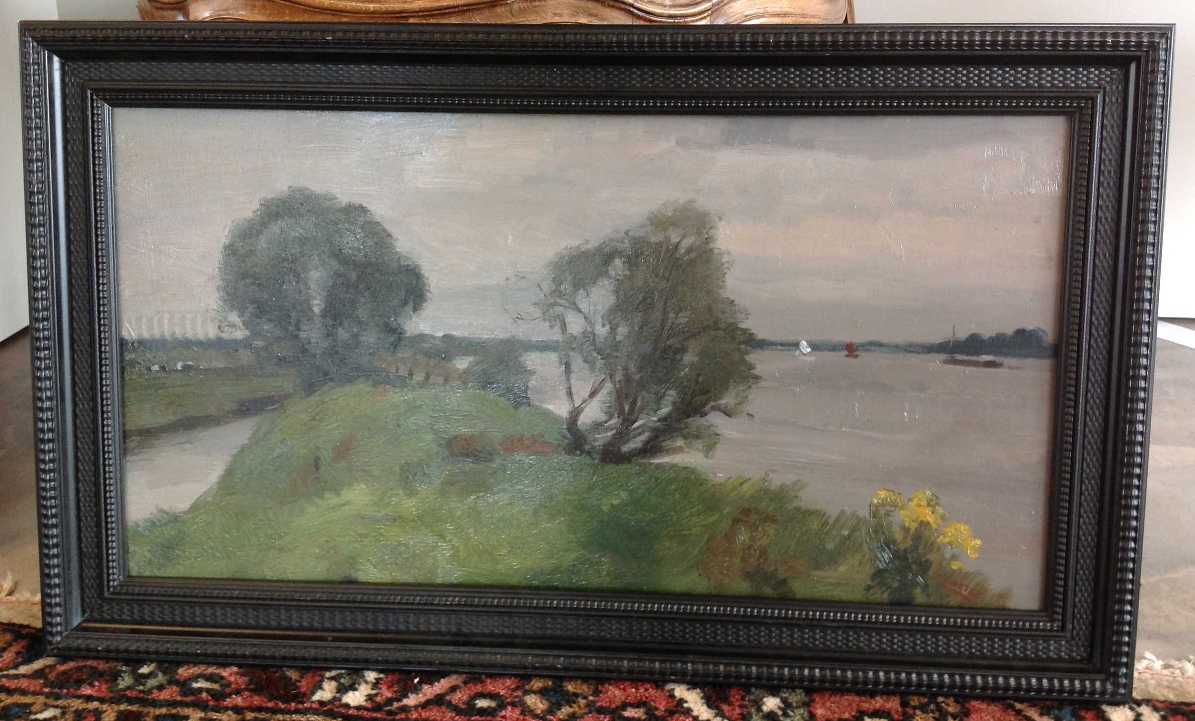 Cor Noltee - A2142 Dijkje met water en boten  kopen? Bied vanaf 50!