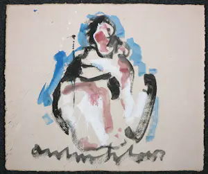 Anton Heyboer - Inkttekening op dik papier, Figuur kopen? Bied vanaf 200!